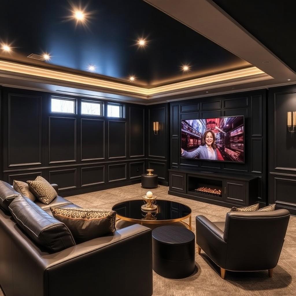 Finished basement remodel